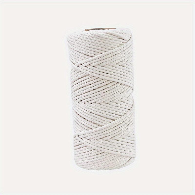 67 Meter Colorful Twisted Rope Cotton Yarn For Wall Hanging Plant Hanger