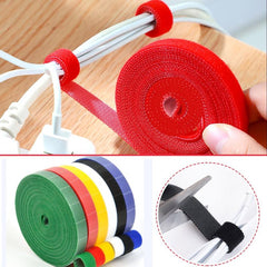 Reusable Hook & Loop Straps 6 Colors Fastening Tape Organizer