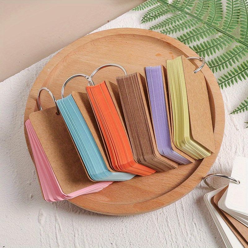 6pcs Colored Blank Card Memo Book with 50 Inner Pages