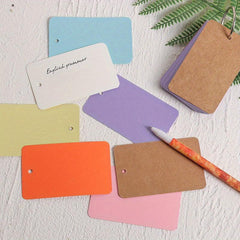 6pcs Colored Blank Card Memo Book with 50 Inner Pages