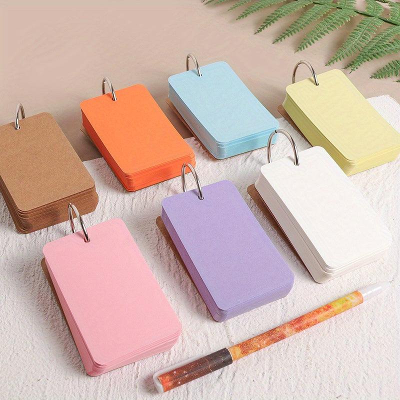 6pcs Colored Blank Card Memo Book with 50 Inner Pages