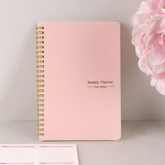 A5 Weekly Planner English Schedule Book