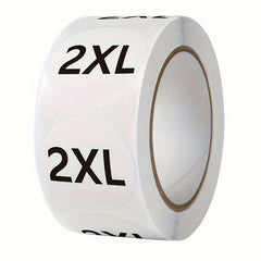 1000 Circular Adhesive Letter Stickers Clothing Shoe Size Labels