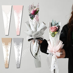 20pcs Triangular Rose Packaging for Florist Bouquet Supplies