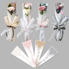 20pcs Triangular Rose Packaging for Florist Bouquet Supplies