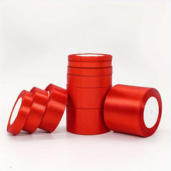 1pc Red Satin Ribbon Christmas Wedding Birthday Party Gift DIY Crafts Material