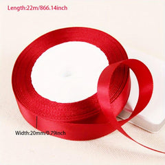 1pc Red Satin Ribbon Christmas Wedding Birthday Party Gift DIY Crafts Material