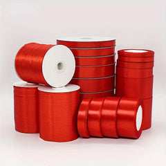 1pc Red Satin Ribbon Christmas Wedding Birthday Party Gift DIY Crafts Material