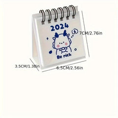1pc Lucky Dragon Series Mini Student Desktop Calendar