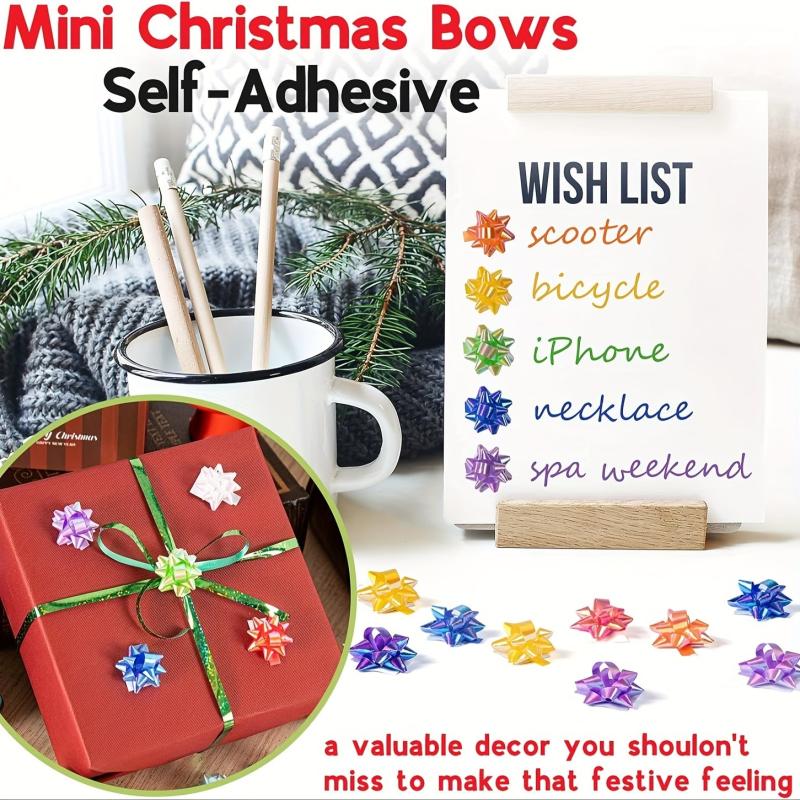 150pcs Valentines Bright Bows For Gift Wrapping 2 54 Cm Mini Gift Wrap Bows