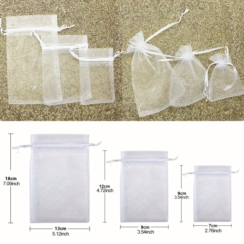 Organza Bag Sheer Bags Jewellery Wedding Candy Gift Makeup Favor Bags
