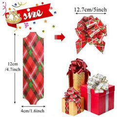 12pcs Xmas Gift Bows & Tags Set - Wrap Pull Bows with Ribbon