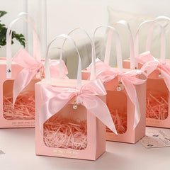 10pcs Transparent Hand-held Bridesmaid Gift Bag
