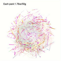 50 100g Iridescent Film PP Hamper Shreds For Gift Wrapping