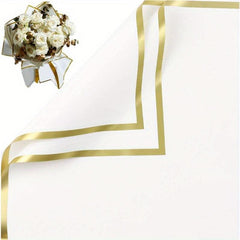 20 Sheets Flower Wrapping Paper Waterproof Bouquet Supplies 58.42 x 58.42 cm