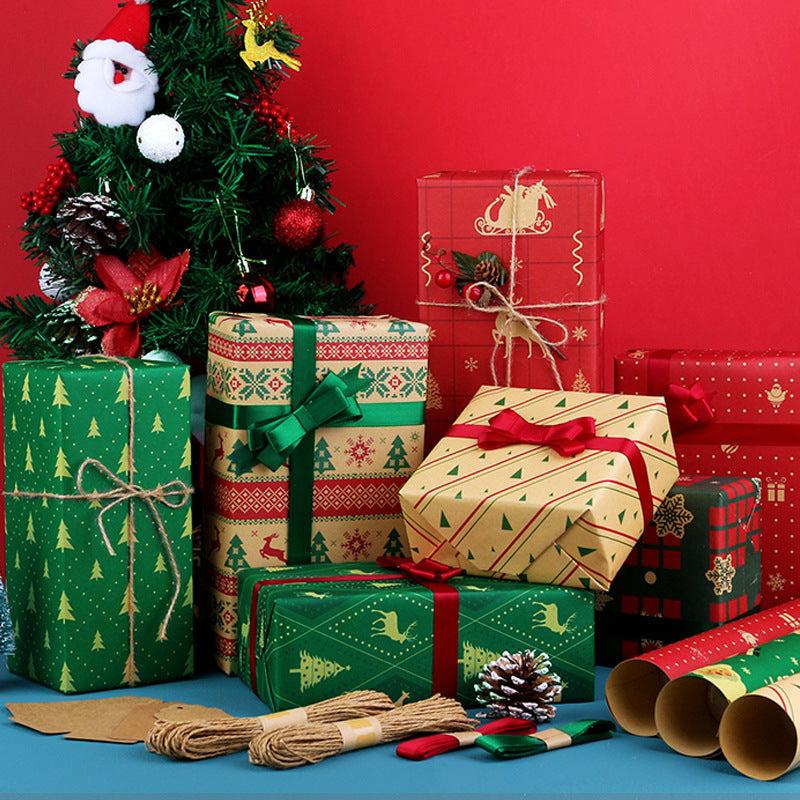 1pc Santa Claus Wrapping Paper Navidad Party Favors