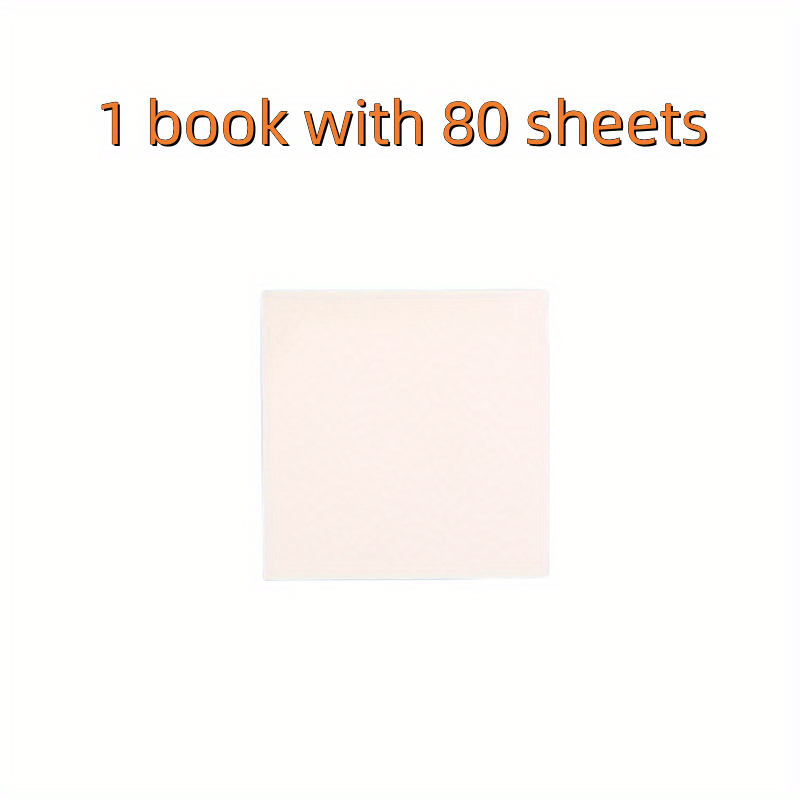 80 Sheets Tearable Sticky Notes Checkered Memo Pad