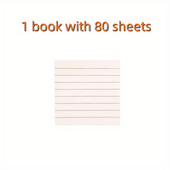 80 Sheets Tearable Sticky Notes Checkered Memo Pad