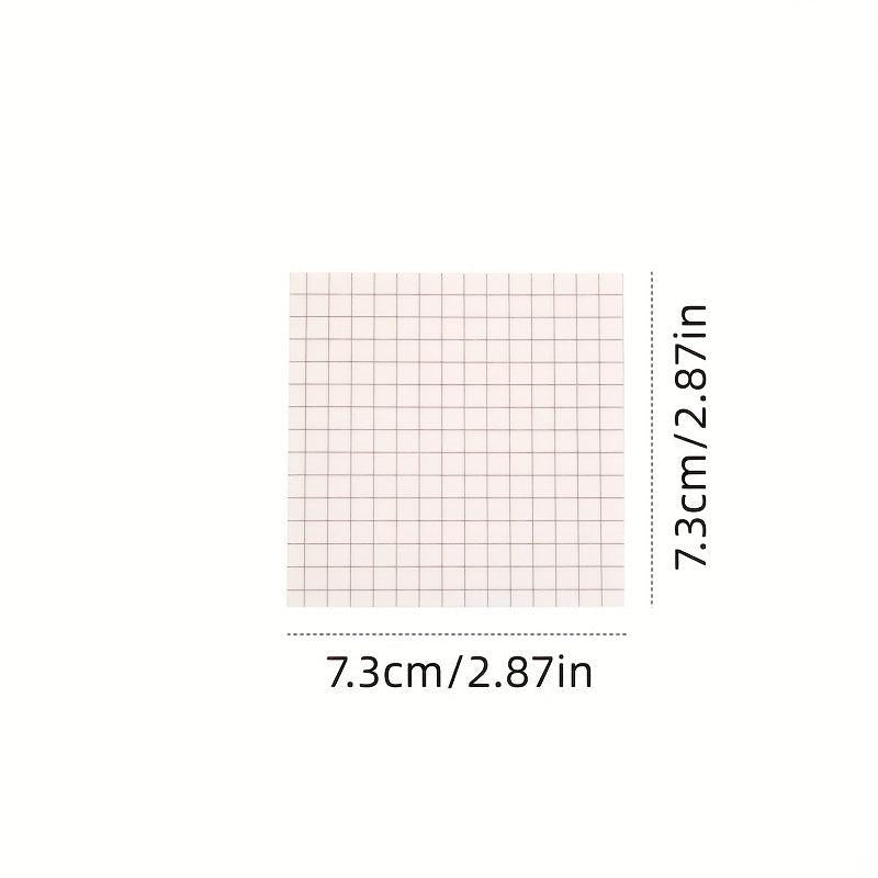 80 Sheets Tearable Sticky Notes Checkered Memo Pad
