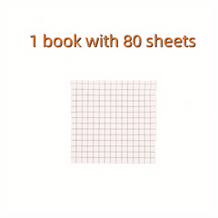 80 Sheets Tearable Sticky Notes Checkered Memo Pad