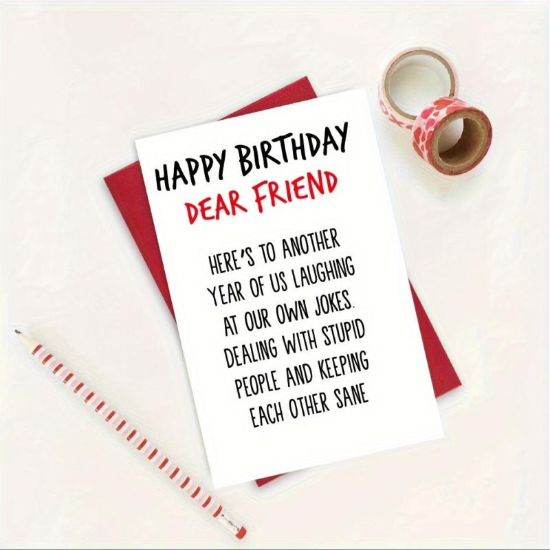Fun Happy Birthday Card for Him/Her - Suitable for Man/Woman