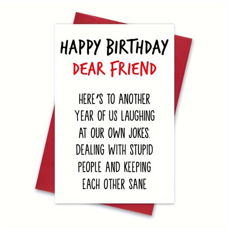 Fun Happy Birthday Card for Him/Her - Suitable for Man/Woman