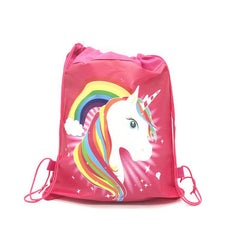 Unicorn Drawstring Bag For Travel Storage Package Cartoon School Backpacks
