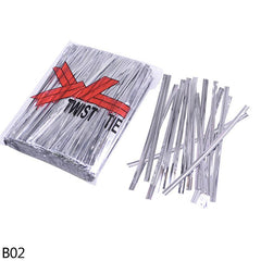 800pcs Metallic Twist Ties for Bags Lollipop Candy Party
