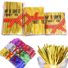 800pcs Metallic Twist Ties for Bags Lollipop Candy Party