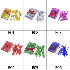 800pcs Metallic Twist Ties for Bags Lollipop Candy Party