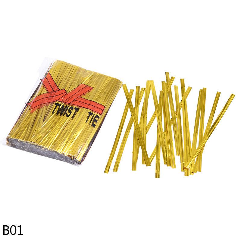 800pcs Metallic Twist Ties for Bags Lollipop Candy Party