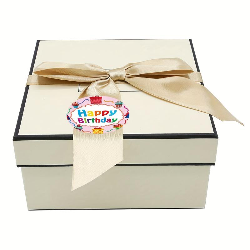 500pcs Birthday Self-adhesive Sticker Label Holiday Gift Decorative Seal Sticker