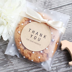 100pcs Clear Self Sealing Cellophane Christmas Cookie Candy Treat Bags