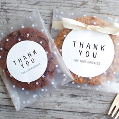 100pcs Clear Self Sealing Cellophane Christmas Cookie Candy Treat Bags