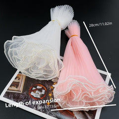 Pleated Net Yarn Floral Bouquet Gift Packaging Decorative Supplies