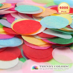 6000 Colorful Confetti Pieces for Weddings Birthdays Parties 30 Colors 60g