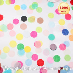 6000 Colorful Confetti Pieces for Weddings Birthdays Parties 30 Colors 60g