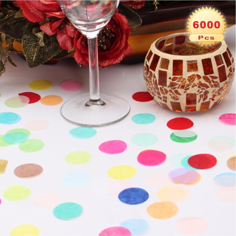 6000 Colorful Confetti Pieces for Weddings Birthdays Parties 30 Colors 60g