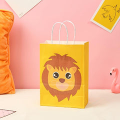 6pcs Animal Gift Bags With Handles Goodie Bags