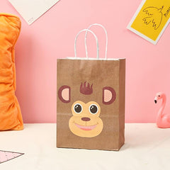 6pcs Animal Gift Bags With Handles Goodie Bags