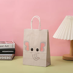 6pcs Animal Gift Bags With Handles Goodie Bags