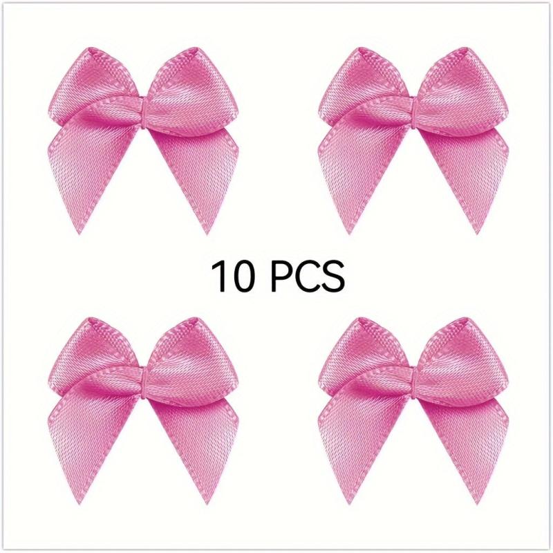 100pcs Mini Ribbon Bows Flowers DIY Craft Sewing Scrapbooking Wedding