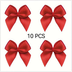100pcs Mini Ribbon Bows Flowers DIY Craft Sewing Scrapbooking Wedding
