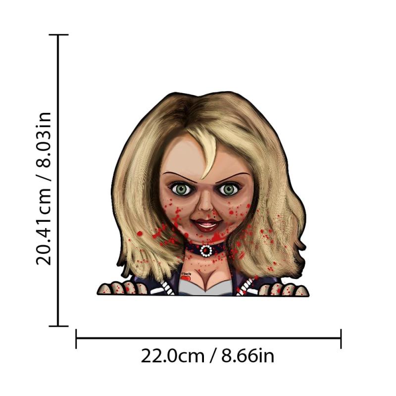 Horror Bride Car Sticker Peeking Decal Waterproof Vinyl Car Sticker