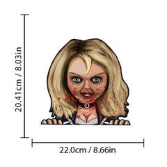 Horror Bride Car Sticker Peeking Decal Waterproof Vinyl Car Sticker