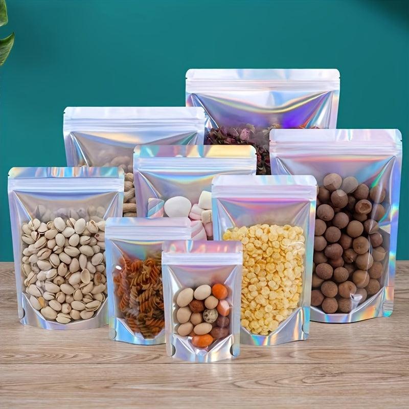 100pcs Laser Self-Standing Bone Bag Mobile Phone Case Holographic Packaging