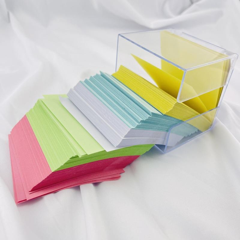 700 Sheets Sticky Notes & Storage Box Desktop Organizer