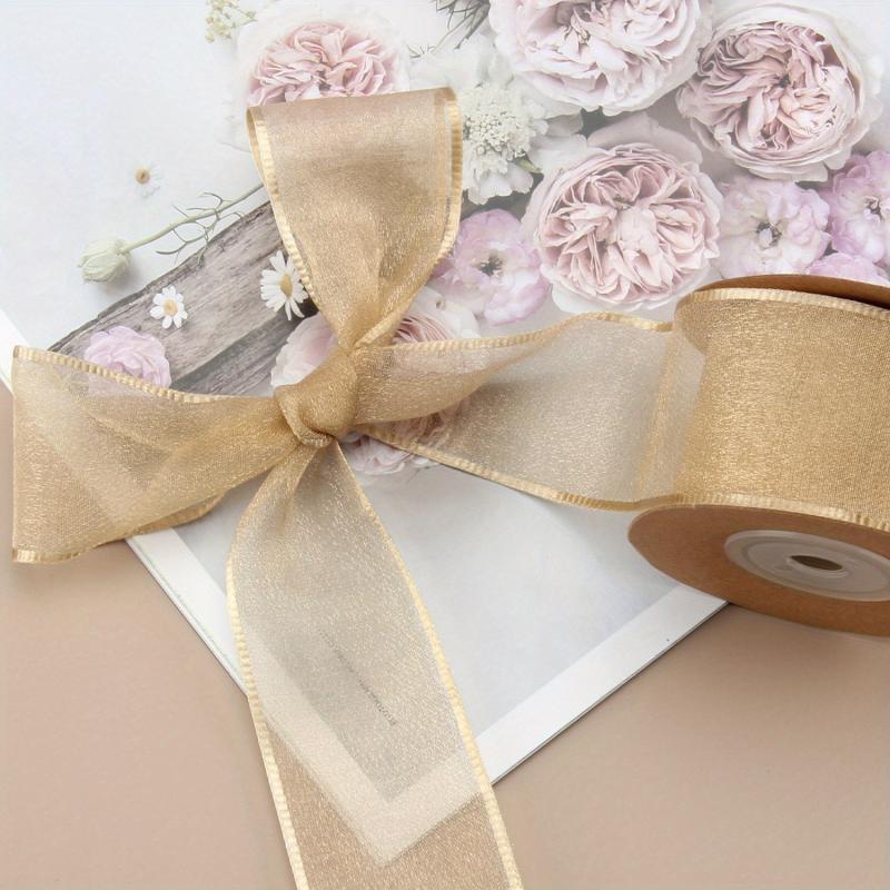 14 Meter Transparent Gauze Tape, High Gauze Tape Bouquet Packaging