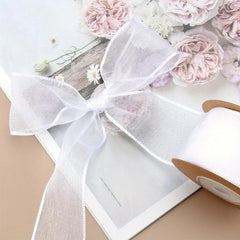 14 Meter Transparent Gauze Tape, High Gauze Tape Bouquet Packaging