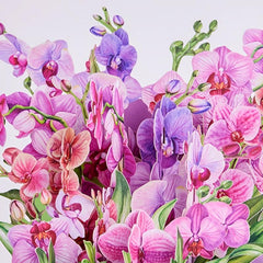 Orchid Pop Up Flower Box Card - Home Decor & Mother's Day